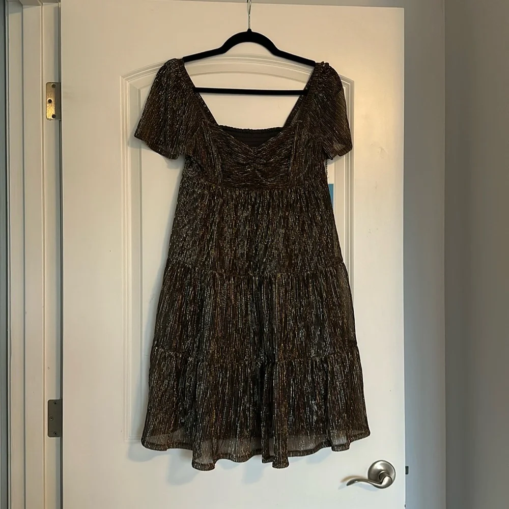 Draper James Emily Dress in Lurex Plise - XS